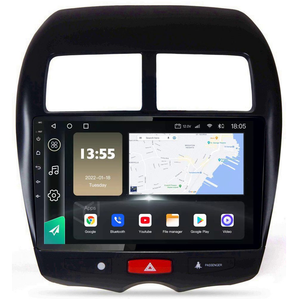 Radio Navegador GPS Android para Citröen C4 Aircross (10,1")