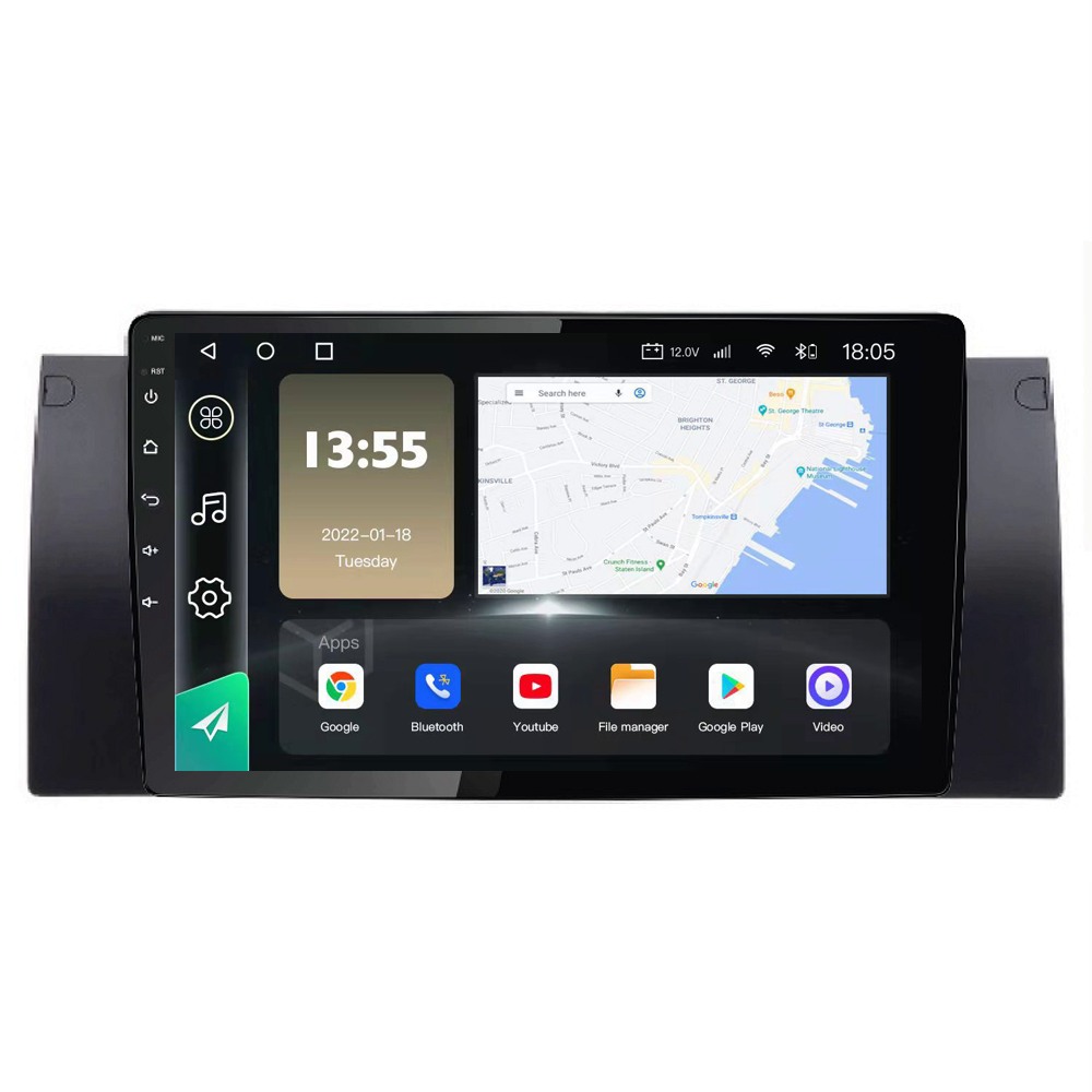 Radio Navegador GPS Android para Bmw X5 (9")
