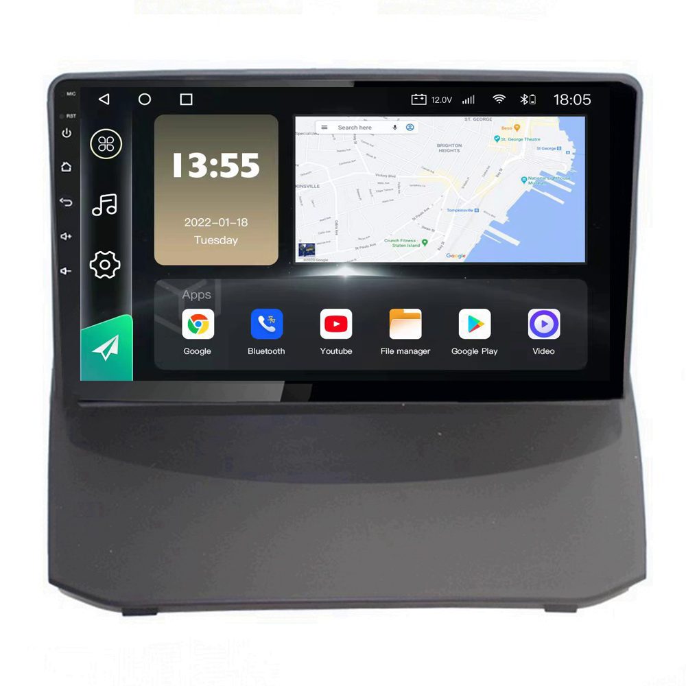 Radio Navegador GPS Android para Ford Fiesta (9")