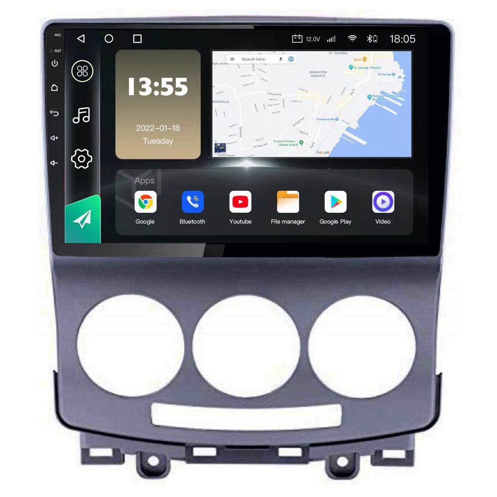 Radio Navegador GPS Android para Mazda 5 (9")