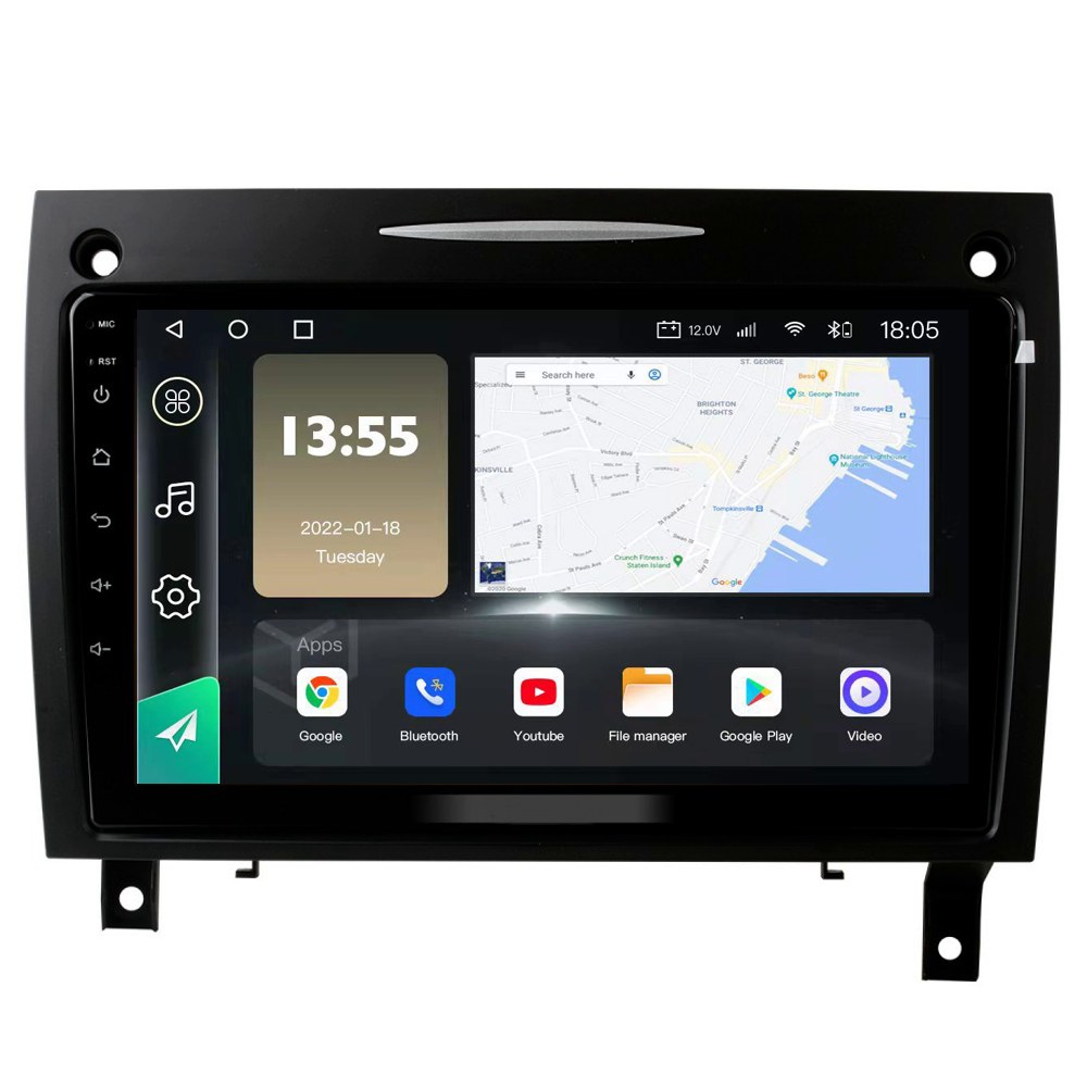 Radio Navegador GPS Android para Mercedes Clase SLK (9")