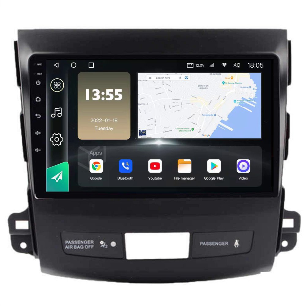 Radio Navegador GPS Android para Mitsubishi Outlander (9")