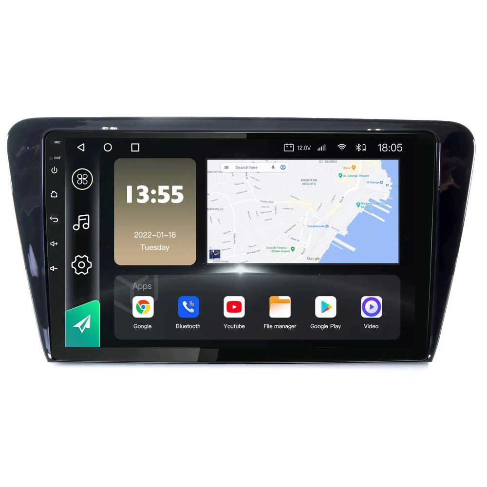 Radio Navegador GPS Android para Skoda Octavia (10,1")