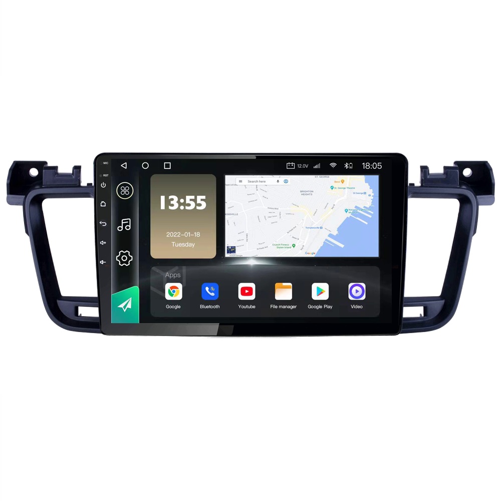 Radio Navegador GPS Android para Peugeot 508 (9")