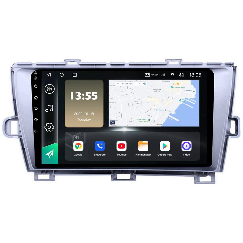 Radio Navegador GPS Android para Toyota Prius (9")