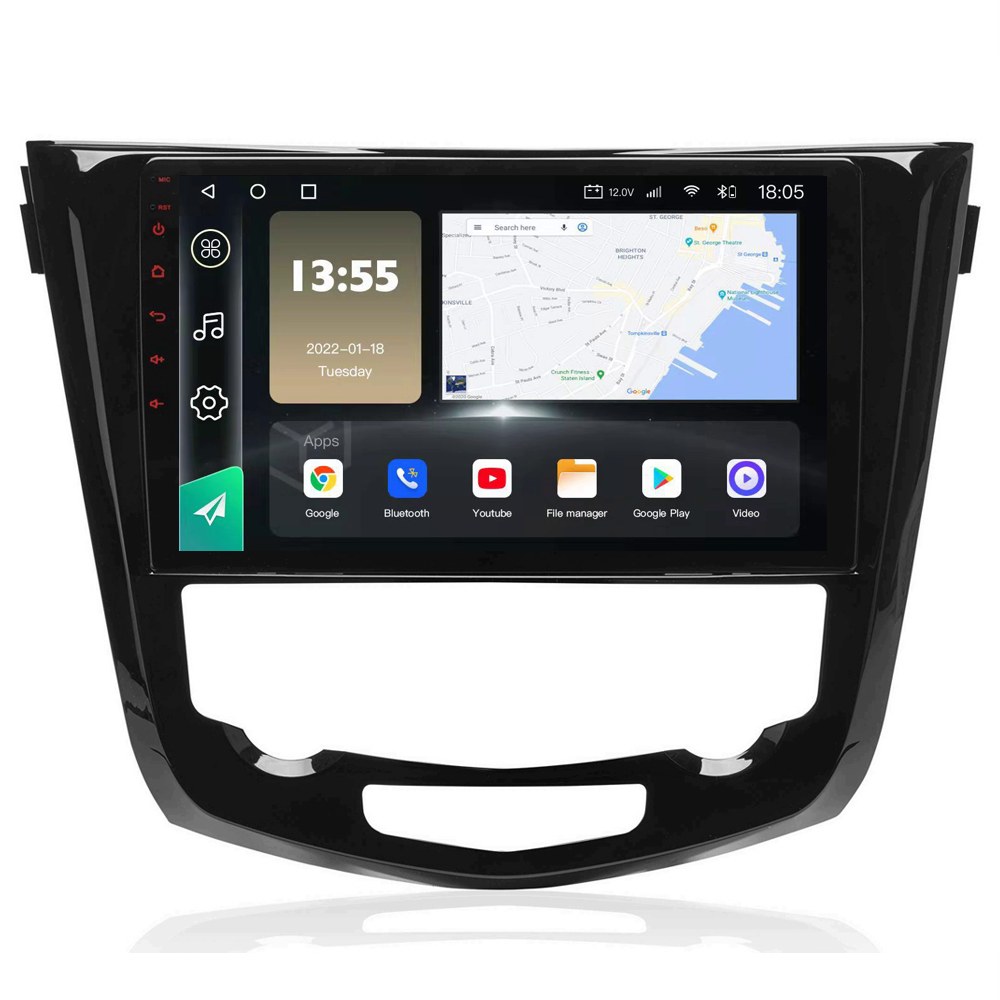 Radio Navegador GPS Android para Nissan Qashqai (10,1")