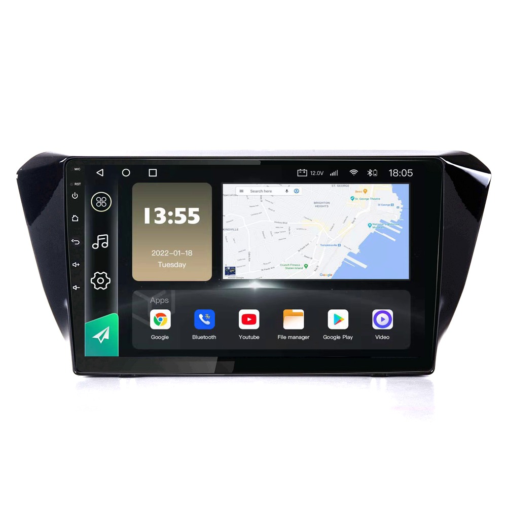 Radio Navegador GPS Android para Skoda Superb (10,1")
