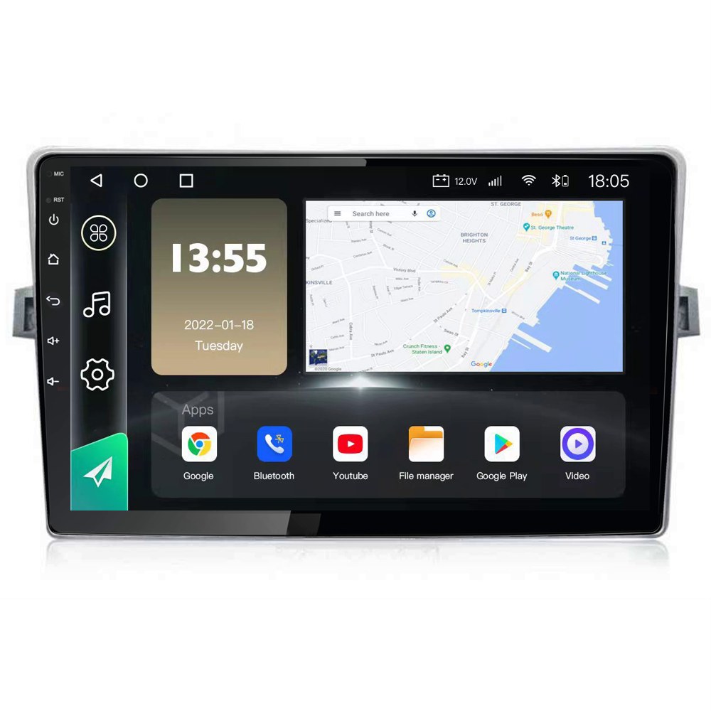 Radio Navegador GPS Android para Toyota Corolla Verso (9")