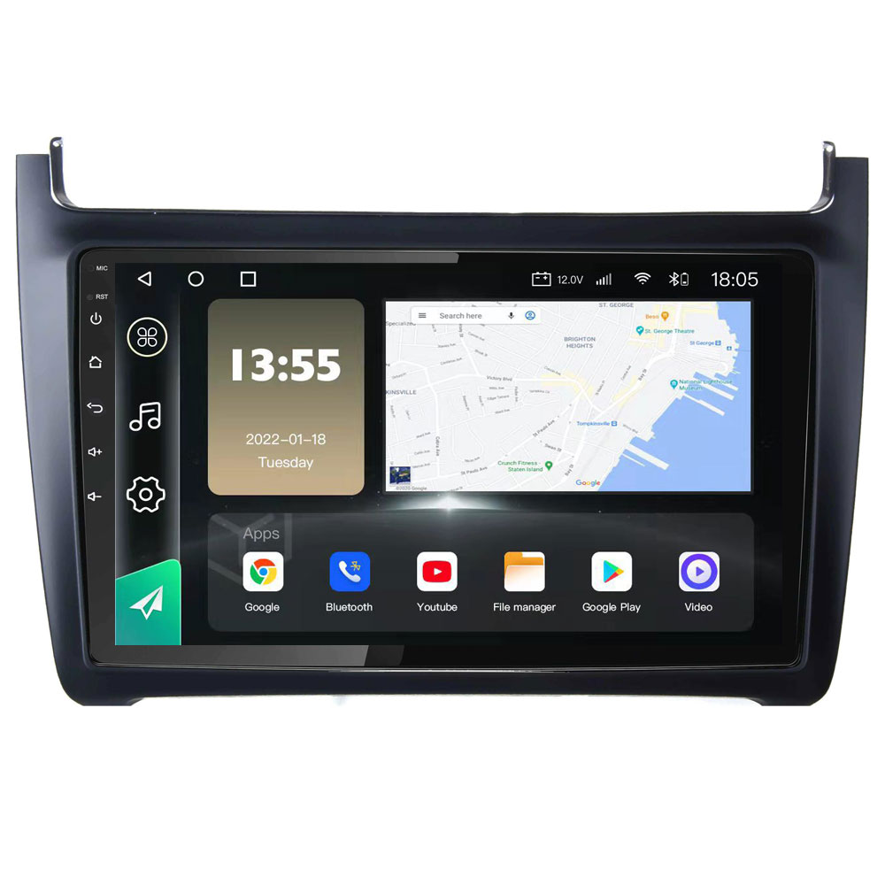 Radio Navegador GPS Android para Volkswagen Polo (9")