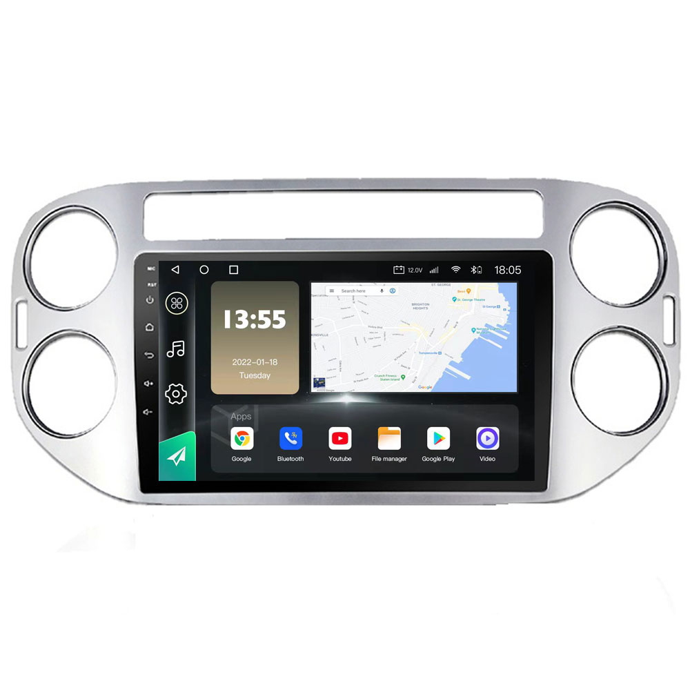 Radio Navegador GPS Android para Volkswagen Tiguan (9")