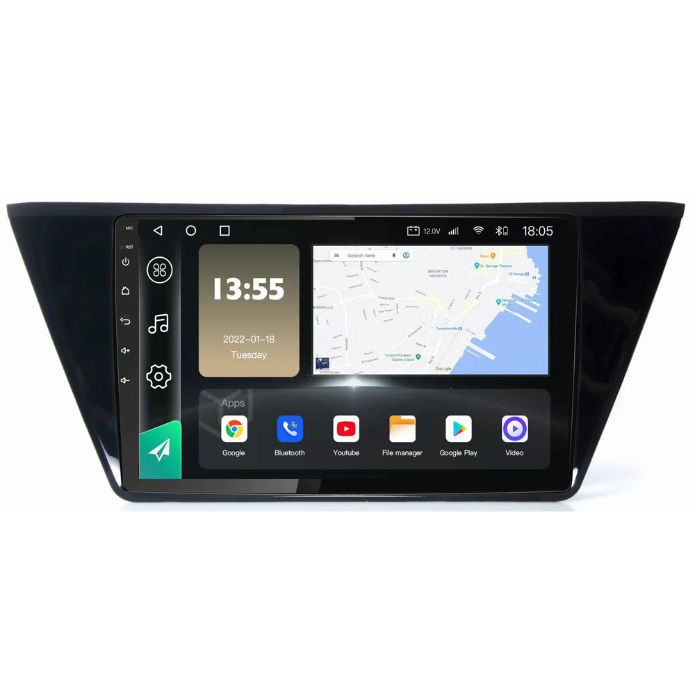 Radio Navegador GPS Android para Volkswagen Touran (10,1")