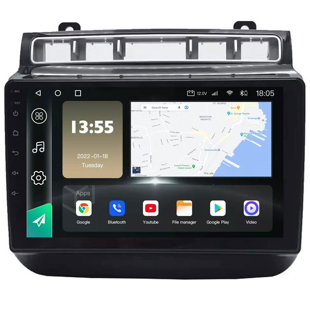 Radio Navegador GPS Android para Volkswagen Tuareg (9")