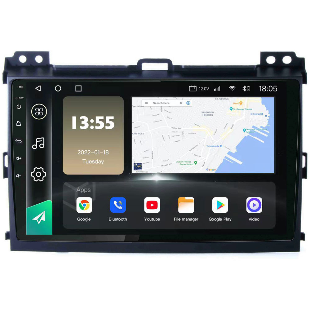 Radio Navegador GPS Android para Toyota Land Cruiser (9")