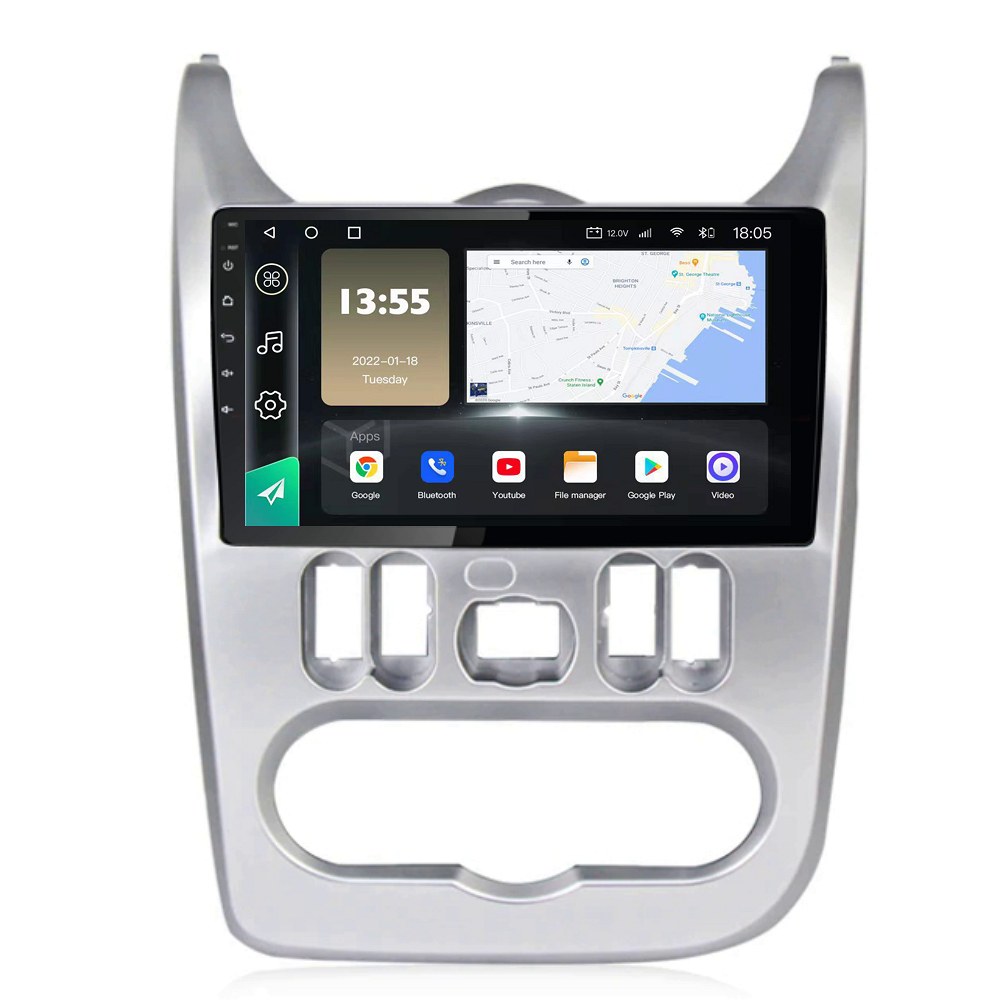 Radio Navegador GPS Android para Dacia Logan (9")