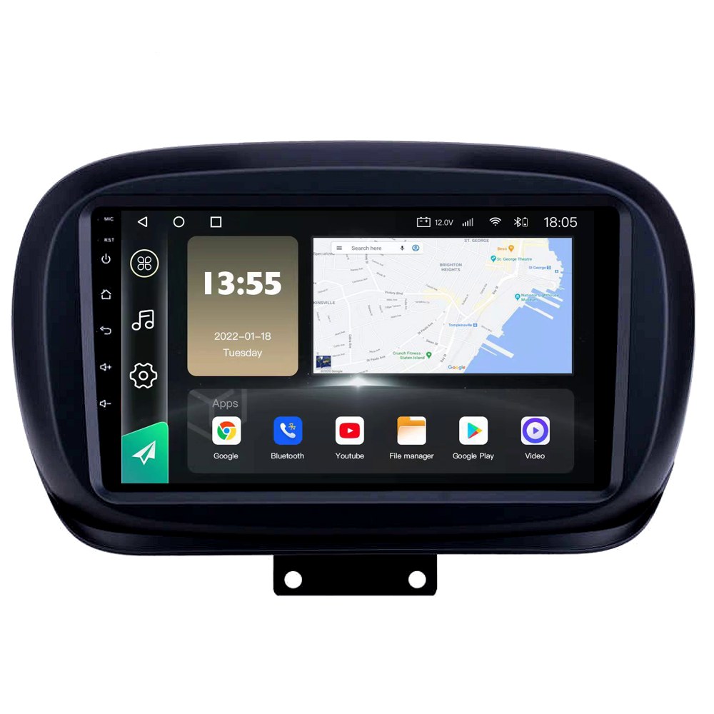 Radio Navegador GPS Android para Fiat 500X (9")