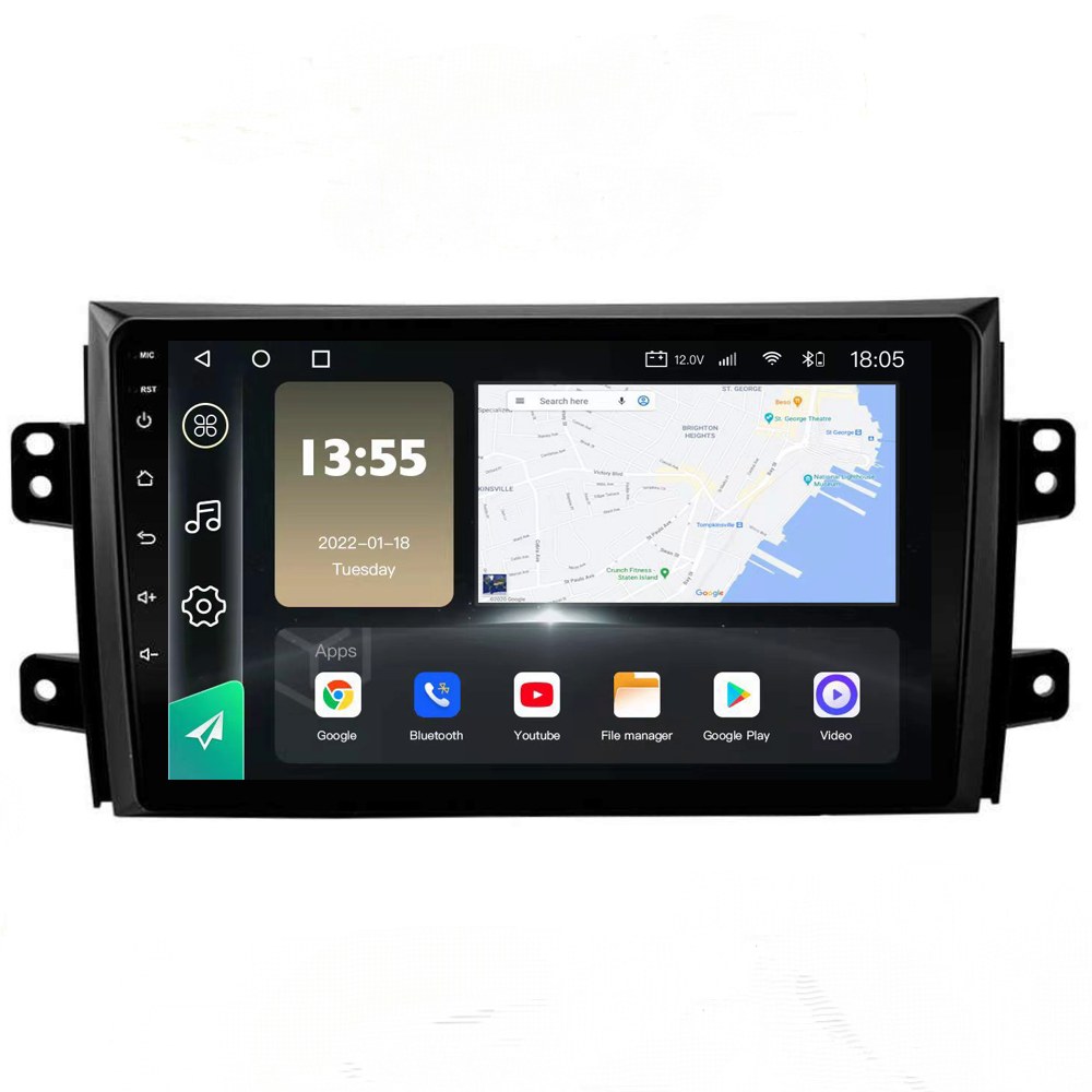 Radio Navegador GPS Android para Fiat Sedici (9")