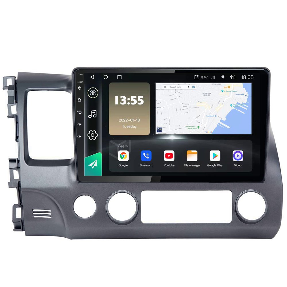 Radio Navegador GPS Android para Honda Civic Hybrid (9")