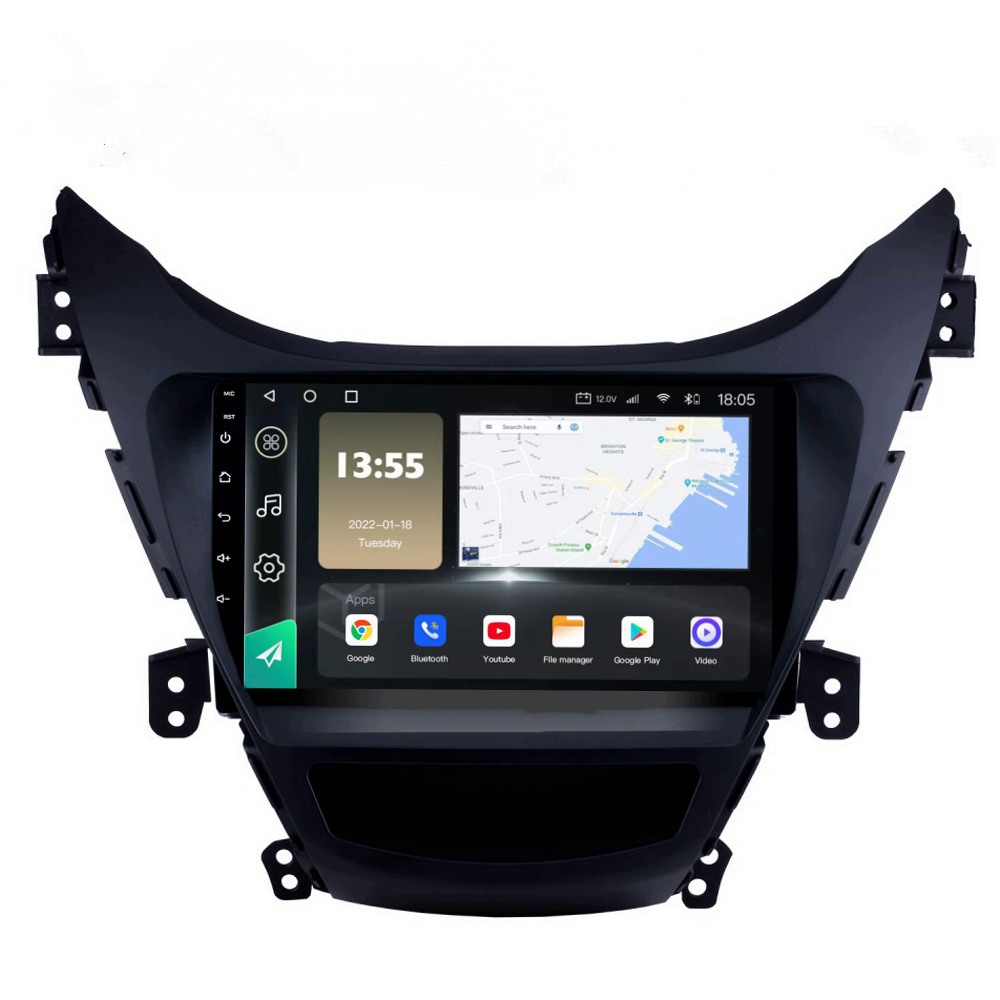 Radio Navegador GPS Android para Hyundai Elantra (9")