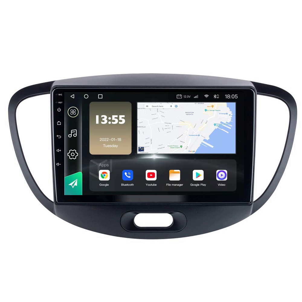 Radio Navegador GPS Android para Hyundai I10 (9")