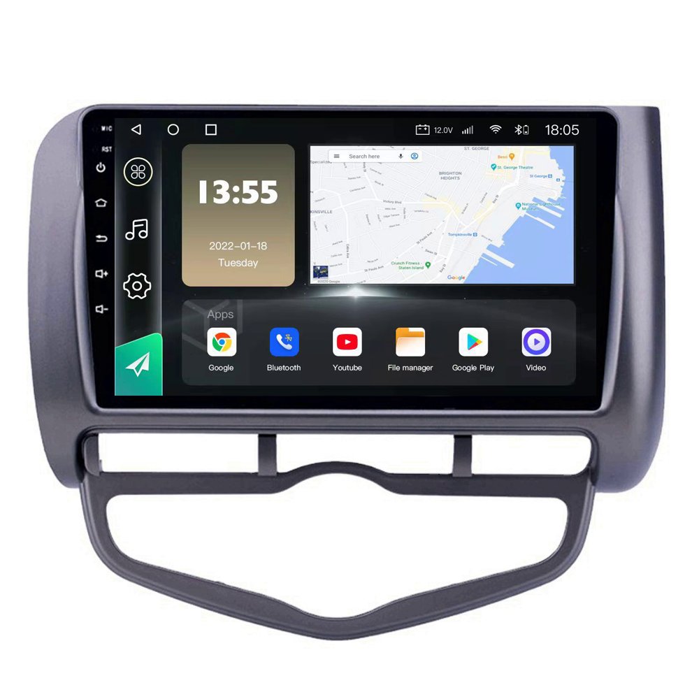 Radio Navegador GPS Android para Honda Jazz (9")
