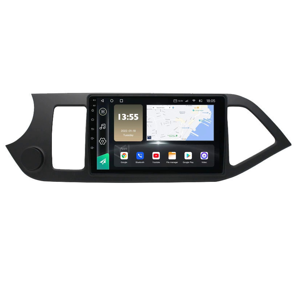 Radio Navegador GPS Android para Kia Picanto (9")