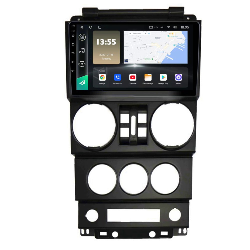 Radio Navegador GPS Android para Jeep Wrangler (9")
