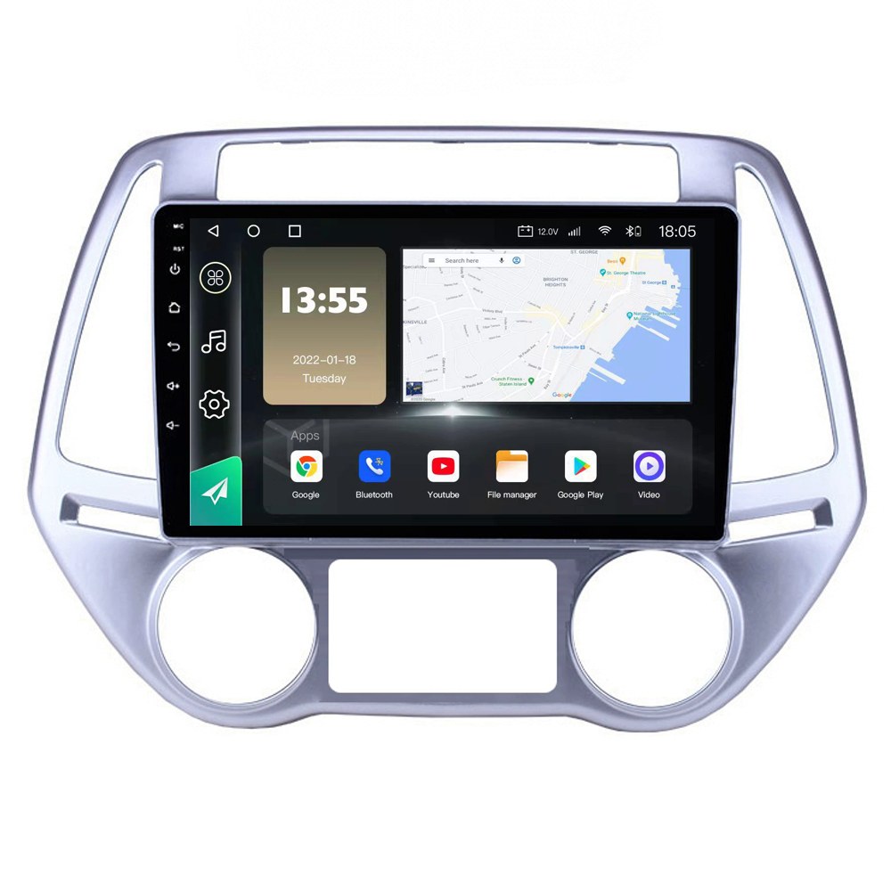 Radio Navegador GPS Android para Hyundai I20 (9")
