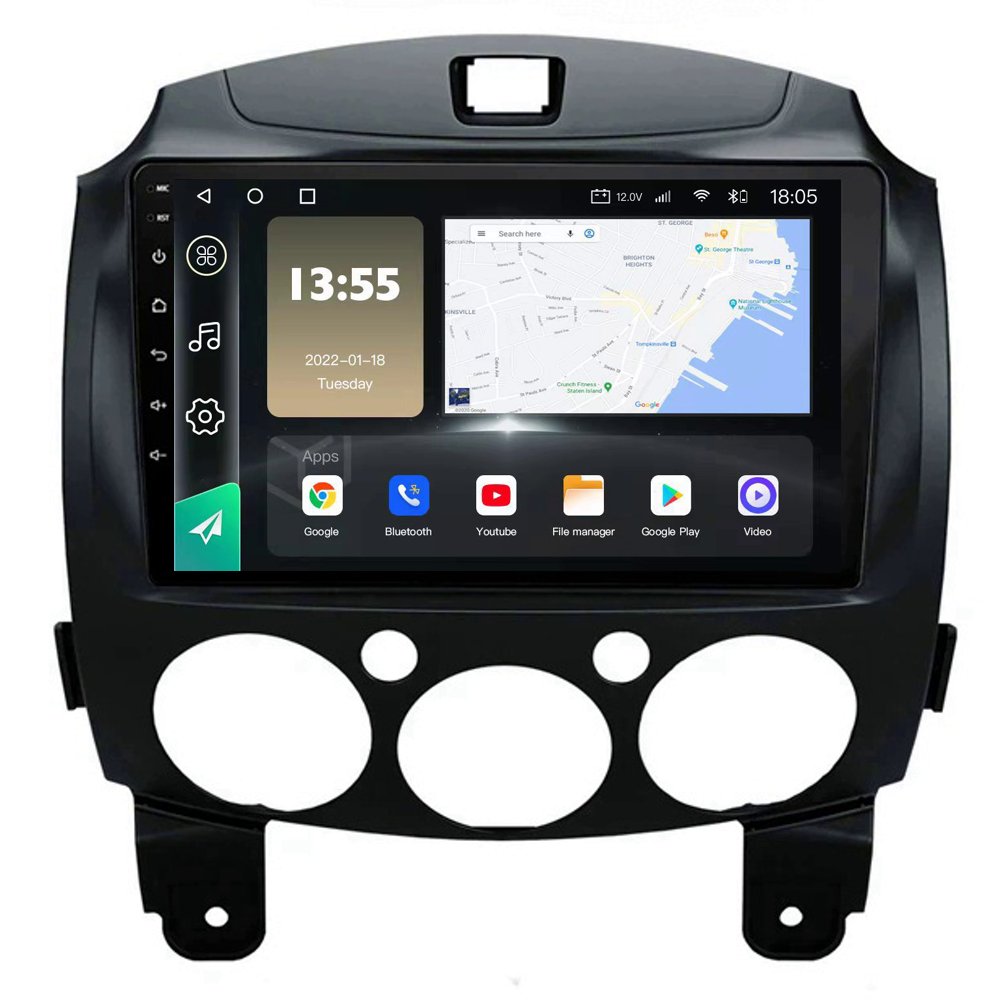 Radio Navegador GPS Android para Mazda 2 (9")