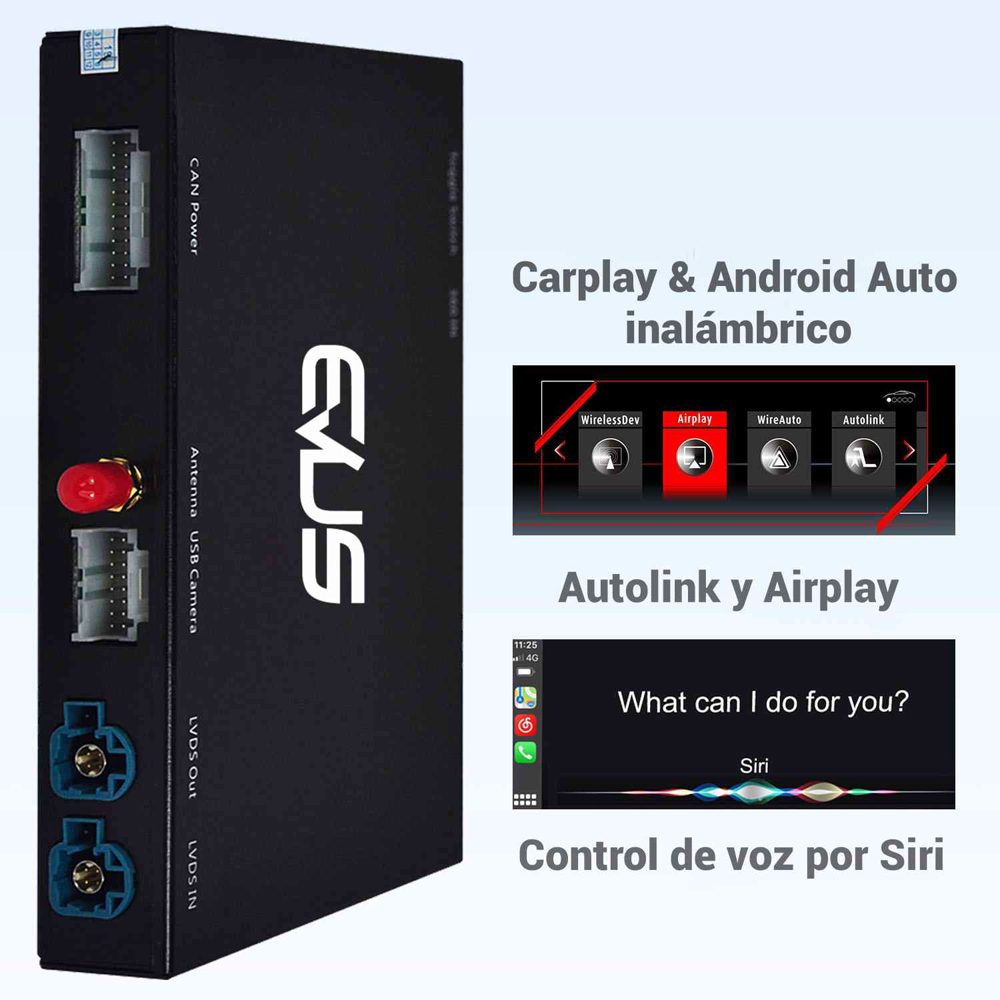 Interface CP/AA para pantalla original AUDI Q5 (2009-2016) Sistema