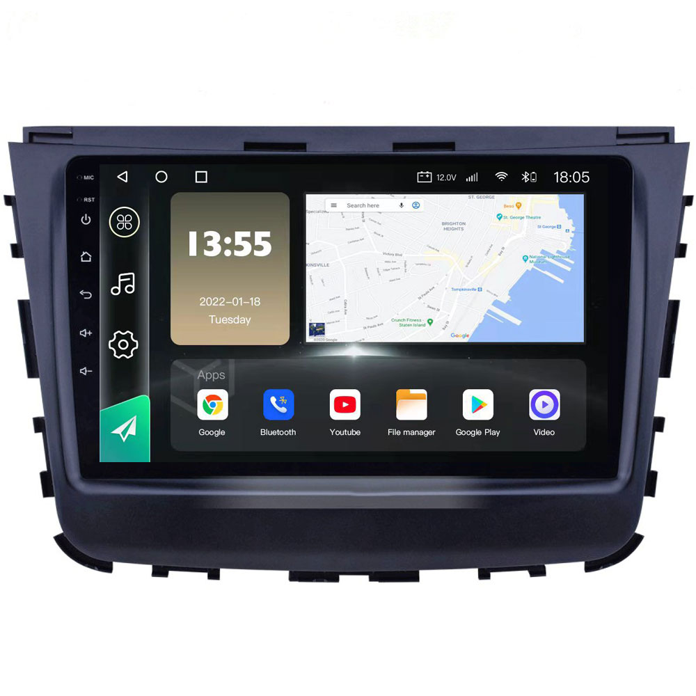 Radio Navegador GPS Android para Ssangyong Rexton (9")