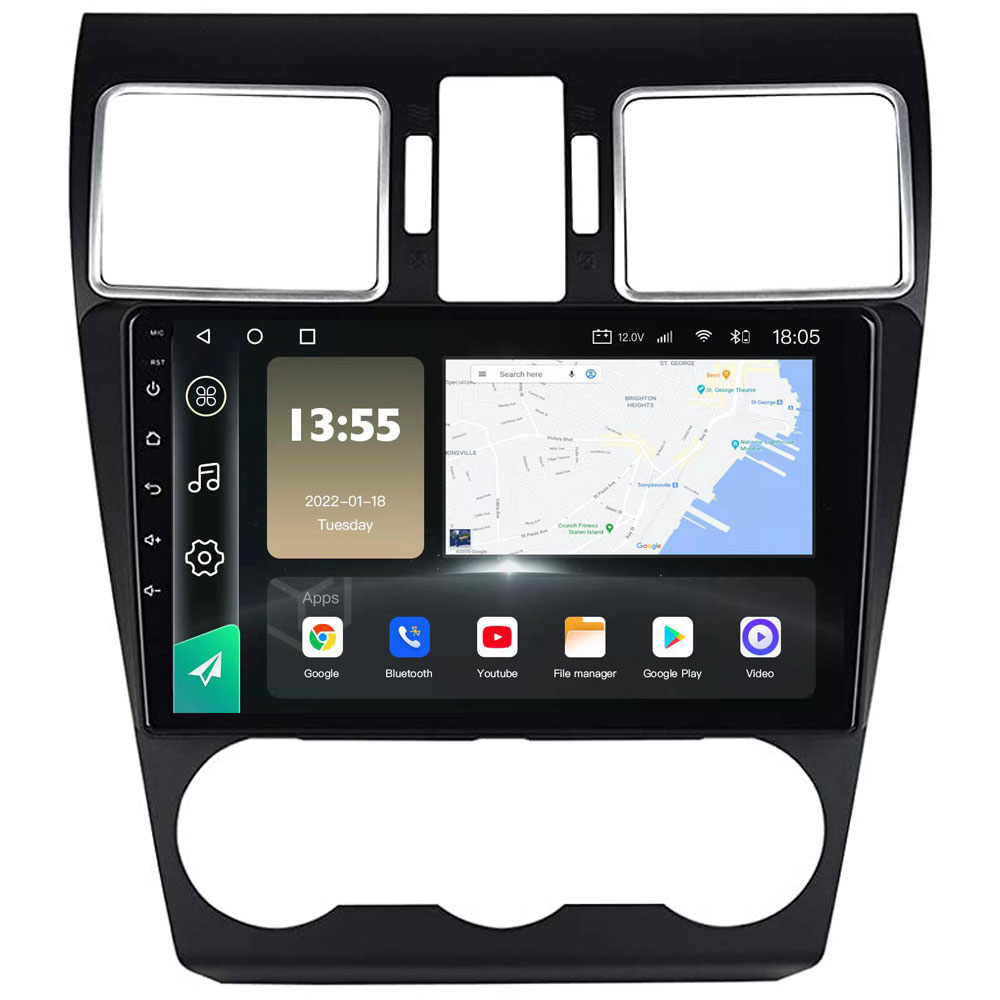 Radio Navegador GPS Android para Subaru Impreza (9")