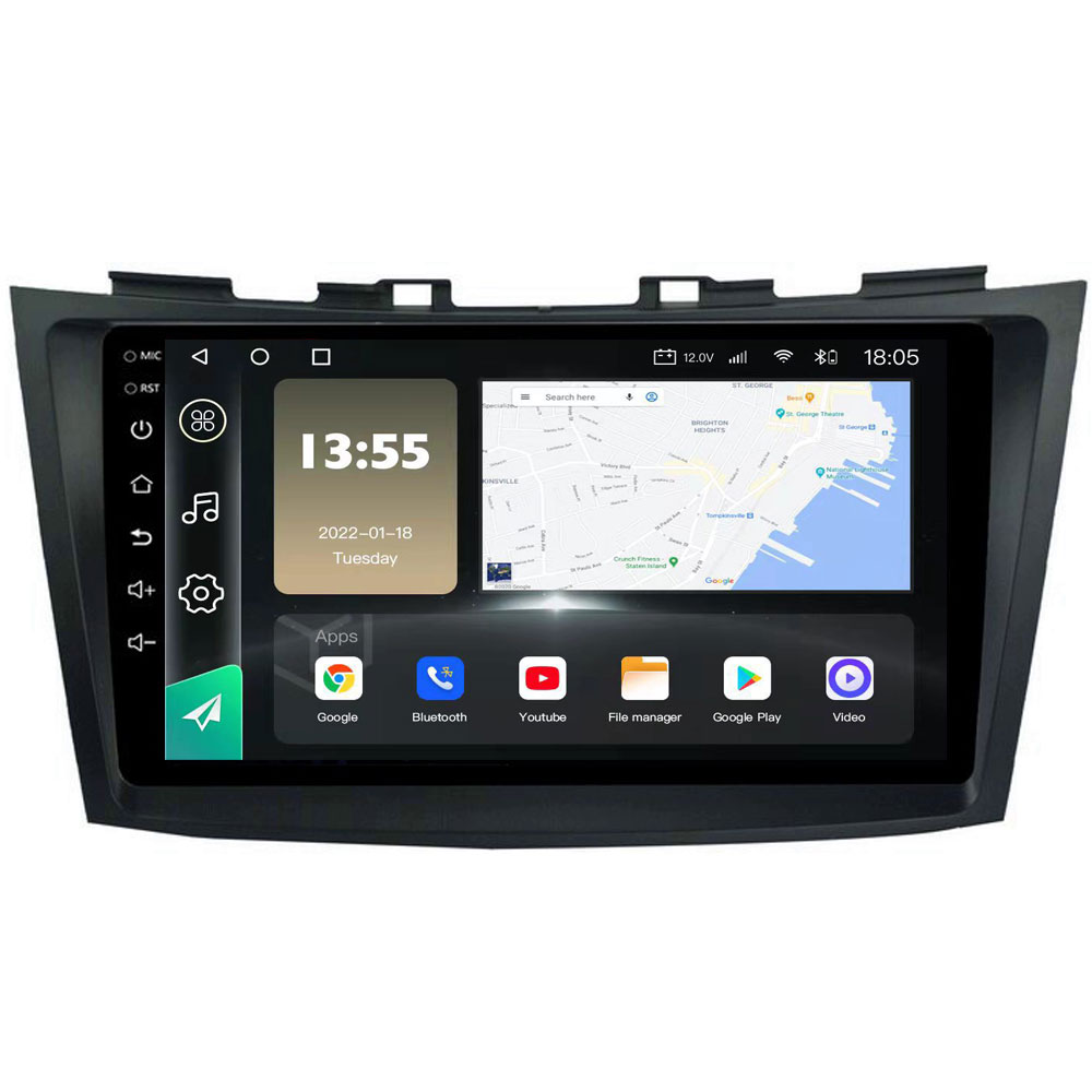 Radio Navegador GPS Android para Suzuki Swift (9")
