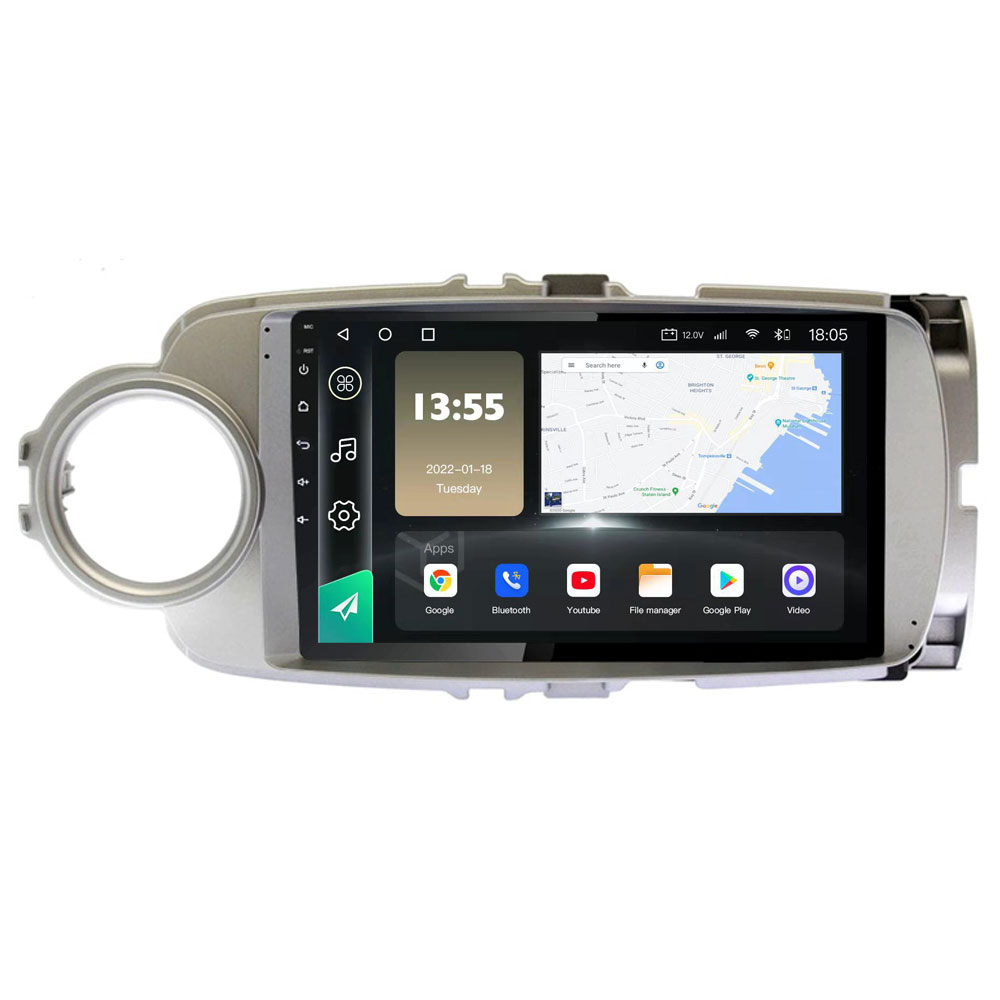 Radio Navegador GPS Android para Toyota Yaris (9")