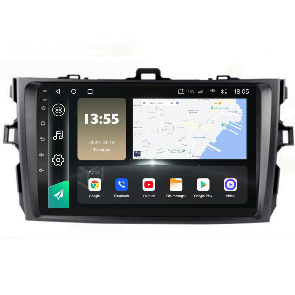 Radio Navegador GPS Android para Toyota Corolla Sedan (9")