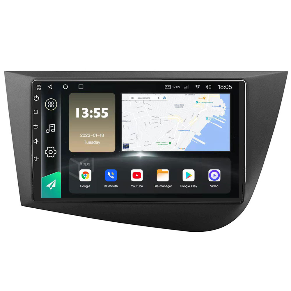 Radio Navegador GPS Android para Seat Leon (9")